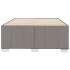 Estructura de cama sin colchón tela gris taupe 120x200