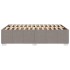 Estructura de cama sin colchón tela gris taupe 120x200
