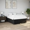Cama sin colchón tela negro 140x190 cm
