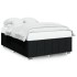 Cama sin colchón tela negro 140x190