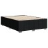 Cama sin colchón tela negro 140x190