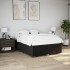 Cama sin colchón tela negro 140x200