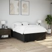 Cama sin colchón tela negro 140x200 cm