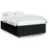 Cama sin colchón tela negro 140x200