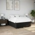 Cama sin colchón tela negro 160x200