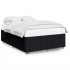 Cama sin colchón tela negro 160x200