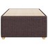 Estructura de cama sin colchón tela marrón oscuro 90x200