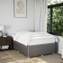 Estructura de cama sin colchón tela gris taupe 120x190