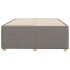 Estructura de cama sin colchón tela gris taupe 120x190
