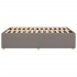 Estructura de cama sin colchón tela gris taupe 120x190
