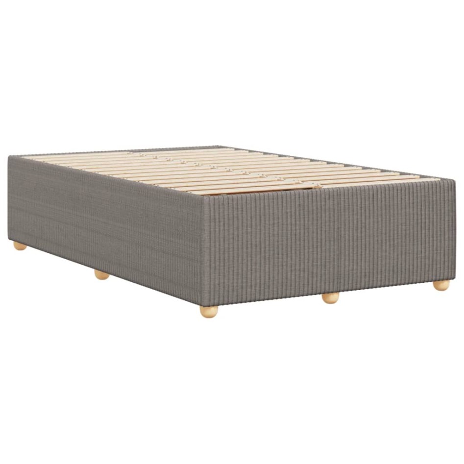 Estructura de cama sin colchón tela gris taupe 120x190