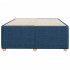 Estructura de cama sin colchón tela azul 120x190