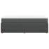 Cama box spring con colchón tela gris oscuro 90x200