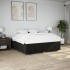 Cama sin colchón tela negro 180x200