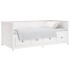 Sofá cama madera maciza de pino blanco 75x190
