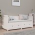 Sofá cama madera maciza de pino blanco 75x190