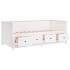 Sofá cama madera maciza de pino blanco 75x190
