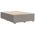 Cama sin colchón tela gris taupe 140x200