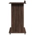 Atril con ruedas y cajón madera ingeniería marrón 55x55x107