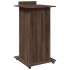 Atril con ruedas y cajón madera ingeniería marrón 55x55x107
