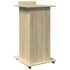 Atril con ruedas y cajón madera roble Sonoma 55x55x107