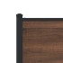 Estructura de cama sin colchón metal marrón roble 140x190