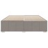 Cama sin colchón tela gris taupe 180x200