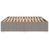 Cama sin colchón tela gris taupe 180x200
