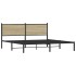 Estructura de cama sin colchón metal roble Sonoma 160x200