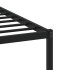 Estructura de cama sin colchón metal roble Sonoma 160x200