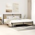 Estructura de cama sin colchón metal roble Sonoma 160x200
