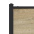 Estructura de cama sin colchón metal roble Sonoma 160x200