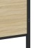 Estructura de cama sin colchón metal roble Sonoma 120x190