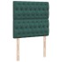 Cama box spring con colchón terciopelo verde oscuro 80x200
