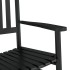Silla mecedora con mesa plegable madera maciza de álamo