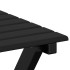 Silla mecedora con mesa plegable madera maciza de álamo