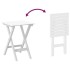 Silla mecedora con mesa plegable madera maciza de álamo