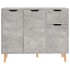 Aparador de madera de ingeniería gris hormigón 90x30x72