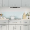 Salpicaderos de cocina 2 uds vidrio templado blanco 80x60 cm