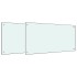 Salpicaderos de cocina 2 uds vidrio templado blanco 80x60