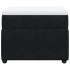 Cama box spring con colchón terciopelo negro 80x200