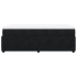 Cama box spring con colchón terciopelo negro 80x200
