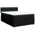 Cama box spring con colchón tela negro 140x190