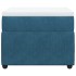 Cama box spring con colchón terciopelo azul oscuro 90x190