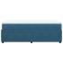 Cama box spring con colchón terciopelo azul oscuro 90x190