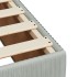 Cama box spring con colchón terciopelo gris claro 160x200