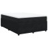 Cama box spring con colchón terciopelo negro 160x200