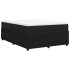 Cama box spring con colchón terciopelo negro 160x200