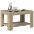 Mesa de centro y LED madera ingeniería roble Sonoma 73x53x45