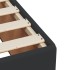 Cama box spring con colchón cuero sintético negro 90x190